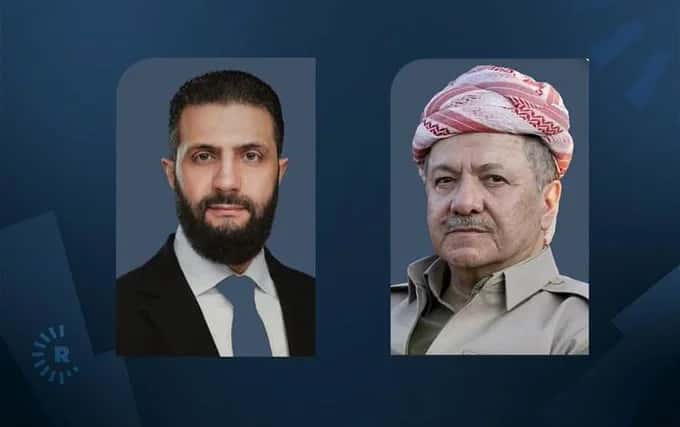 Barzani ve Şara görüştü: Bölgesel gerilim masada