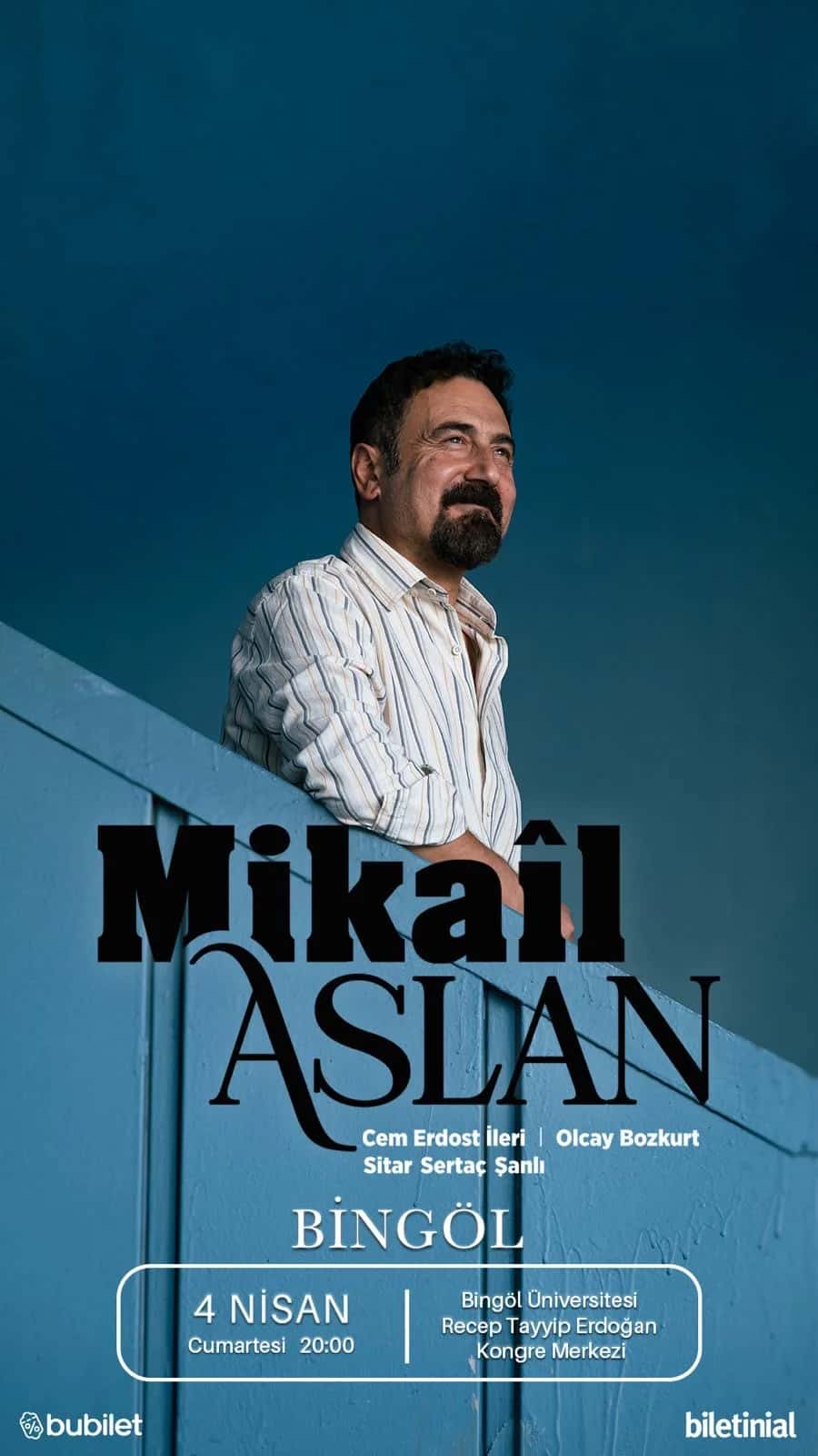 Mikaîl Aslan’dan Bingöl ve Muş konseri: 4 Nisan Bingöl, 5 Nisan Muş