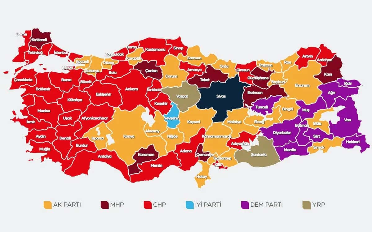 Sandıkta 10 il kazanan DEM Parti'nin elinde 4 il kaldı