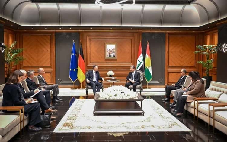 Mesrur Barzani ile Alman heyeti bir araya geldi
