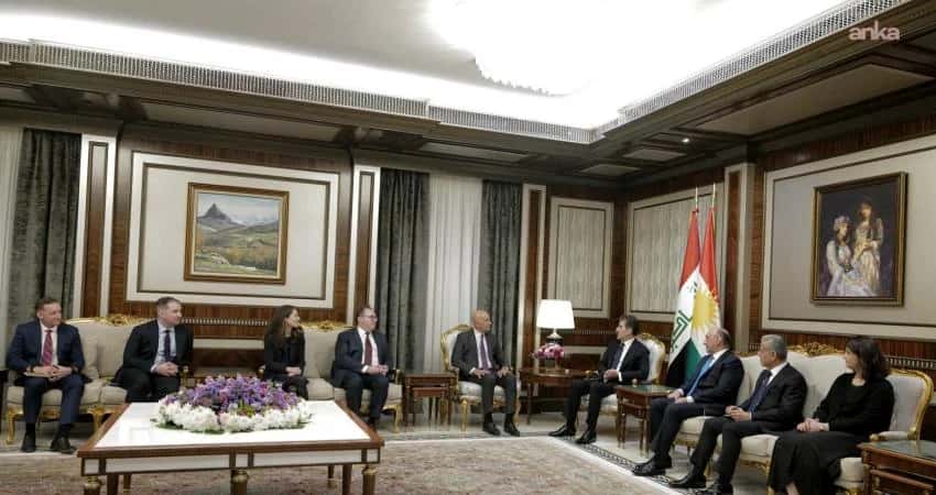 Kürdistan Bölgesel Yönetimi başkanı Barzani, Barrack ile görüştü