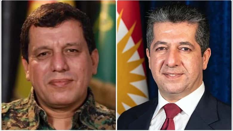 Mesrur Barzani ile Mazlum Abdi telefonda görüştü
