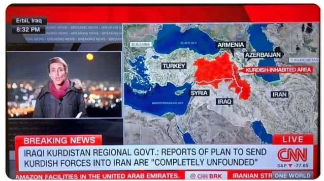 CNN'in “Kürtlerin yaşadığı alanlar” haritasına Ankara’dan tepki
