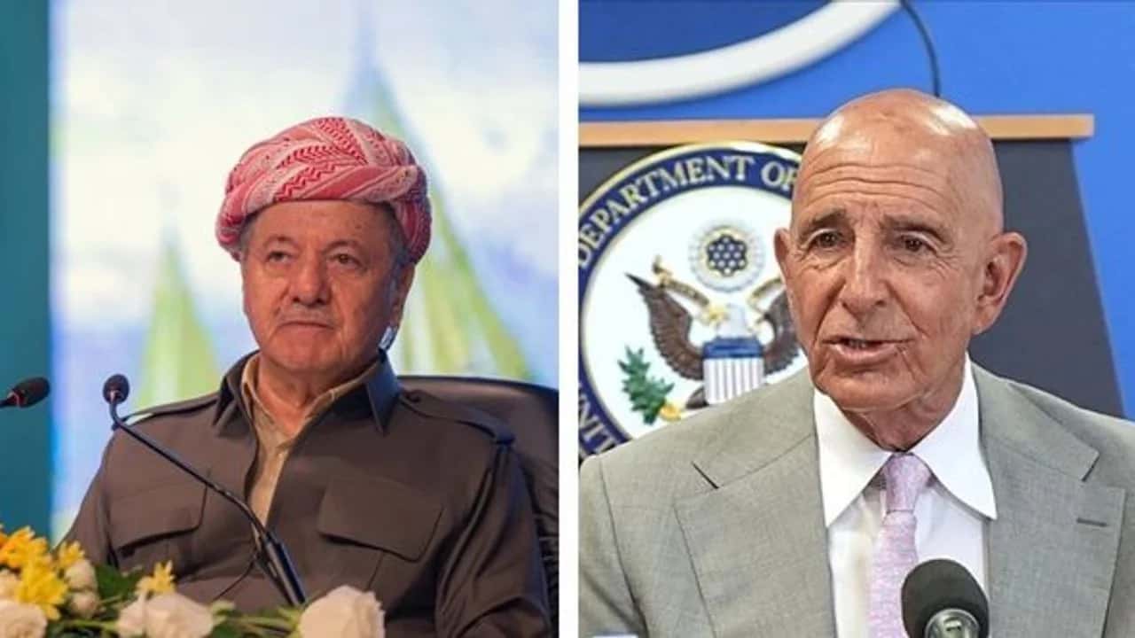 Tom Barrack, KDP Lideri Mesud Barzani ile bir telefon görüşmesi gerçekleştirdi