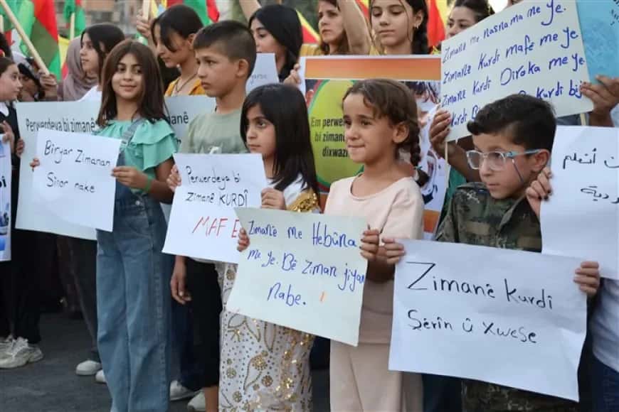 Dokuz kentten Kamışlo’ya: Kürtçe eğitim için kitlesel eylem çağrısı
