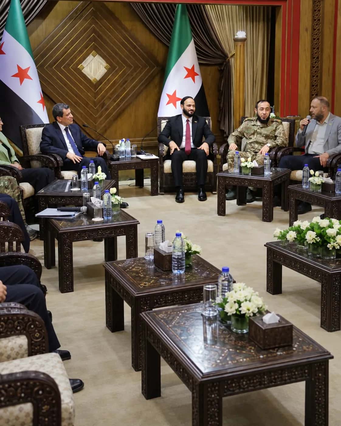 Mazlum Abdi discusses integration process with Aleppo governor