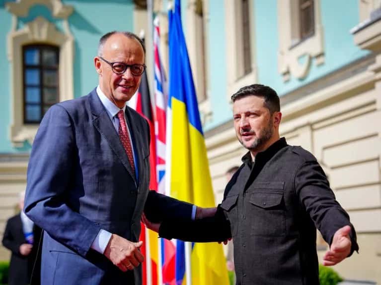Almanya Başbakanı Merz habersiz Kiev'de: Ukrayna'ya binlerce önleyici dron ve 1 milyar euroluk ortak üretim