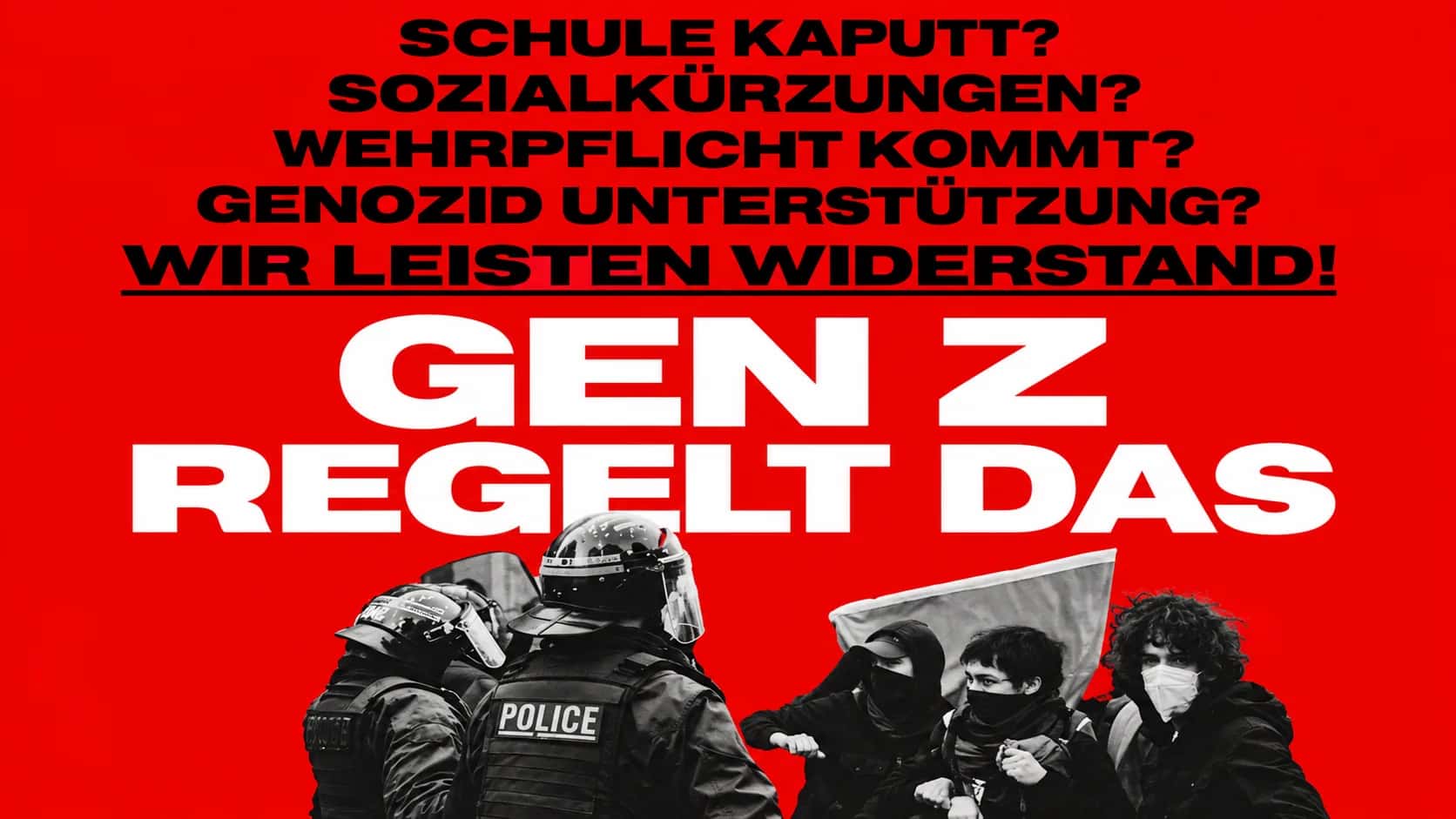 Almanya'da 31 Ekim alarmı: "Gen Z regelt" 21 kentte sokağa çağırıyor, güvenlik birimleri teyakkuzda